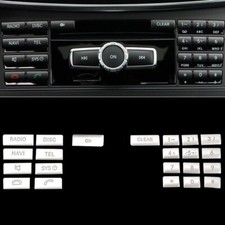 Premium Chrom Schalterblende f��r Benz CLS C218 und E W212 Mittelkonsole