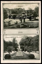 ALTE POSTKARTE GOTHA ORANGERIE DIANASTANDBILD Diana Denkmal Monument Garten gard
