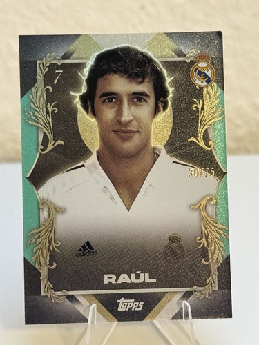 Raul real madrid topps - real,