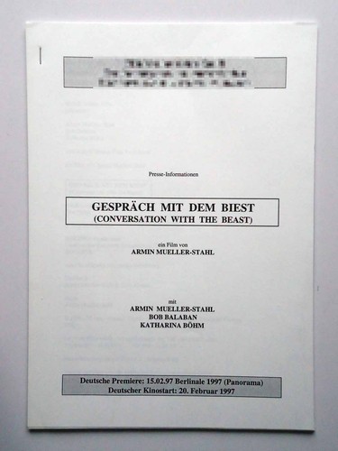 Gespräch mit dem biest - gespräch,