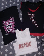 Shirt T-Shirt Set Größe Xl Totenkopf ACDC