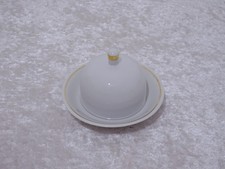 DDR Metzler & Ortloff Porzellan Design Miniatur Butterglocke Käseglocke Vintage