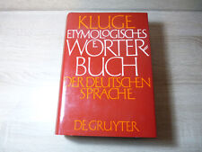 Friedrich Kluge: Etymologisches Wörterbuch der deutschen Sprache / Gebunden