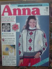 ANNA Burda Spaß an Handarbeiten 89/12 Musterbogen+Bügelmuster Weihnachten Puppen