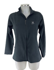 Haglöfs Fleece Jacke M Damen grau schwarz Solo 95% Polyester neu ohne Etikett