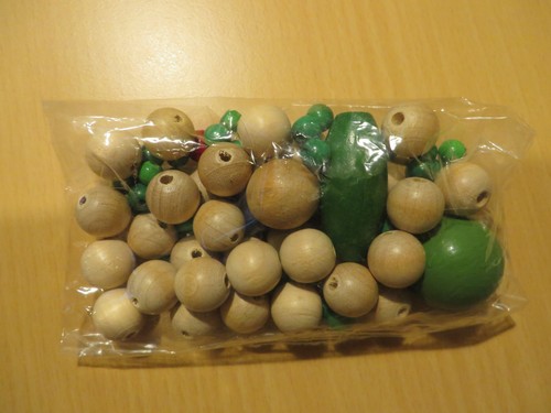Bunte holzperlen kugeln - bunte, holzperlen,