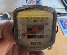 Original VDO Moped Tacho Oldtimer W1.0 Zündapp KS/GTS NSU Ersatzteile Selten
