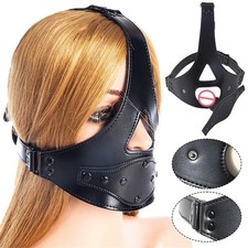 Leder maulkorb kopf - leder,