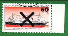 BRD Berlin 1977 Mi.Nr. 546 Rand Stück mit Andreaskreuz Teil Stempel oben 50+25Pf