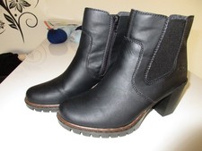 Damen Stiefeletten  RIEKER  Gr. 39  schwarz
