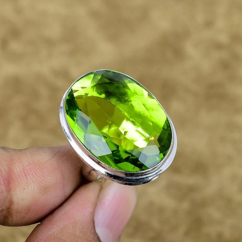 Natürlicher peridot oval - natürlicher,
