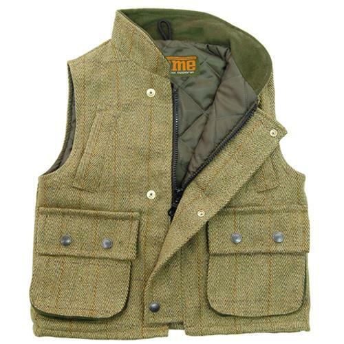 Game kids tweed bodywarmer - kids,