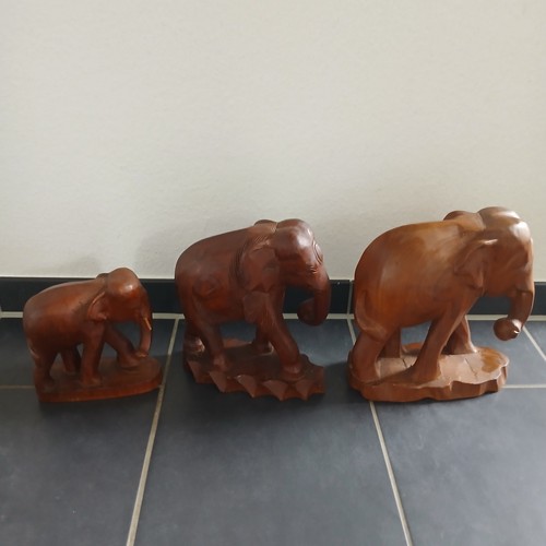 Elefantenfamilie massiv holz - #,