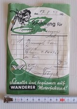 1943 Rechnung WANDERER