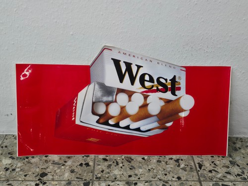 West zigaretten aufkleber - west,