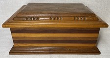 Alte große holz schatulle - alte,