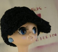 Persianer Fellmütze Pelzmütze Mütze 70s TRUE VINTAGE 70er fur Hat black mex шляп