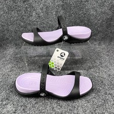 Crocs Cleo Two Strap Black On