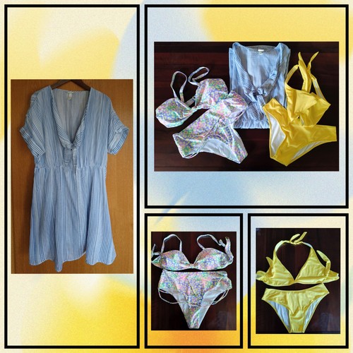 Strand outfit set bikini und - strand,