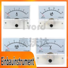 AC/ DC Amperemeter Einbauinstrument Messinstrument Einbau analog Panel Meter