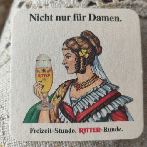 Alter bierdeckel ritter - bierdeckel,