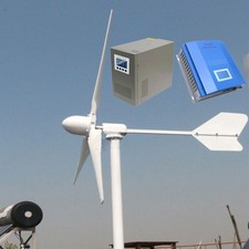 5KW Windgenerator Windkraftanlage Offgrid Komplett mit Laderegler Wechselrichter