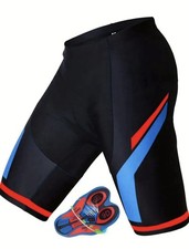 Herren Fahrradhose Radlerhose Rennradhose Shorts gepolstert Größe XXL schwarz