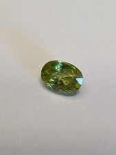 1.17 ct. gelb grün Sphen Sphene Edelstein Oval Schliff Schmuck