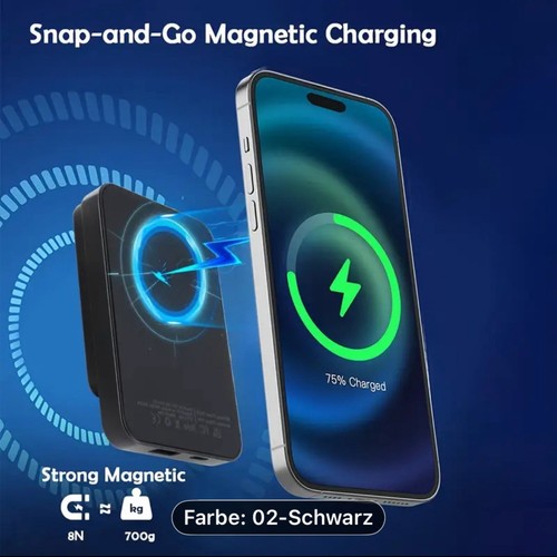 Magnetic power bank 10000mah - magnetic,