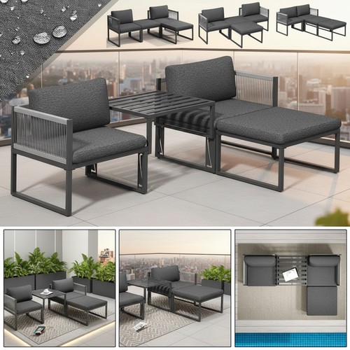 Sitzgruppe aluminium lounge - sitzgruppe,