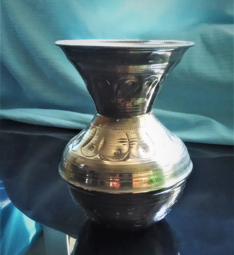 Vase handarbeit versilbert - handarbeit,