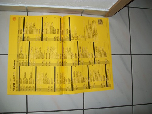 Original fahrplan deutsche - original, db
