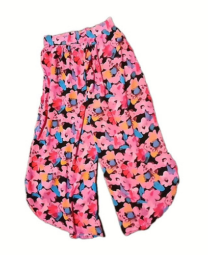 Mädchen breite stoffhose - mädchen,