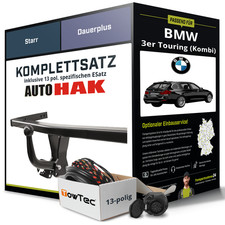 Für BMW 3er Touring (Kombi) Typ E91 Anhängerkupplung starr +eSatz 13pol 05- AHK