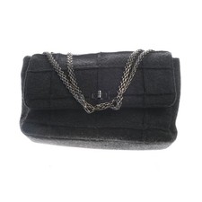 Schultertasche Chanel Grau