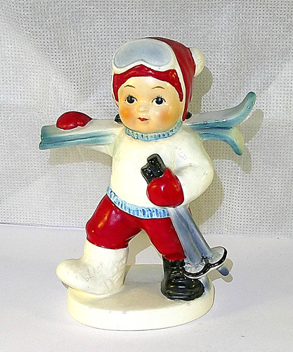 Goebel figur skifahrer - -,