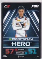 Topps F1 Turbo Attax 2023 Formel 1 Karte Nr. 265 F3 Roberto Faria Hero