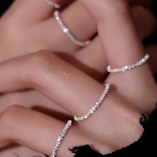 Funkelnder ring versilbert - funkelnder, ring,