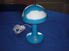IKEA Skojig Nachttischleuchte Tischleuchte blau weiß - Wolken Lampe Nachtlicht
