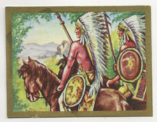 59/137 SAMMELBILD - INDIANER ZU PFERD FEDER SCHMUCK SCHILDE