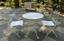 Casa Padrino Jugendstil Metall Garten Möbel Set Weiß - Barock & Jugendstil Möbel