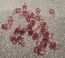  * Baby Party *   25 kleine rosa Kunststoff    Schnuller / Nuckel   