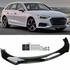 Glanz Spoilerschwert Frontspoiler Lippe Front Spoiler für Audi A4 B9 Facelift