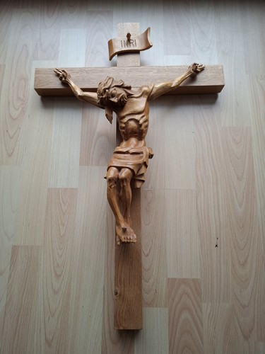 Grosses holzkruzifix jesus - grosses,