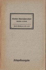 Insel-Bücherei 482 Goethe