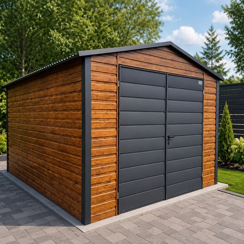 Gartenhaus 3x4 stahlgarage - 3x4,