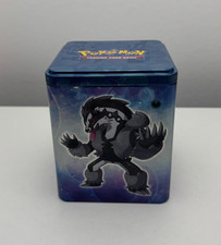 Pokémon Sammelkarten Stapeldose Darkness – Metallbox, geöffnet, ohne Folie