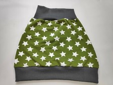 Rock handmade khaki mit weißen Sternen Winterrock, Sommerrock