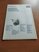 SOLO Minor 424 Motorsprühgerät Betriebsanleitung Daten owners manual 1972