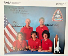 5x Original-Autogramme Space Shuttle Atlantis STS-34